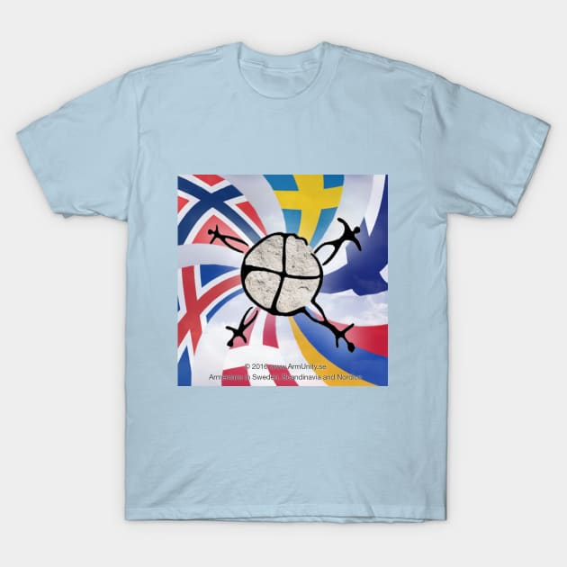 Armenian Unity ( www.ArmUnity.se ) - Sweden, Scandinavia and Nordics T-Shirt by ArmUnityse